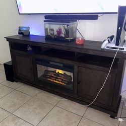 Fireplace Entertainment Center ~ 72”L  W16” H33”
