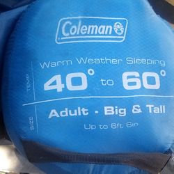 Brand New Coleman Sleeping Bag 