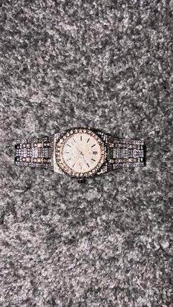 Moissanite rose gold ap watch