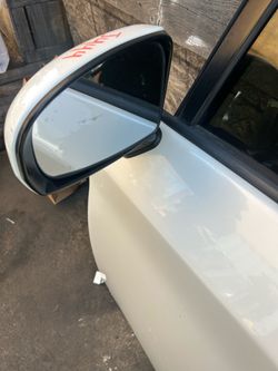 Toyota Prius Door Mirror Driver Side LH White 2010 - 2015 ; J444
