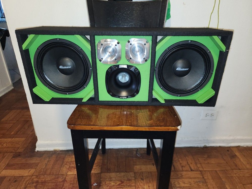 4200watts 10" Brazilian STYLE COMANDO CHUCHERO BOX WITH A 2" horn driver