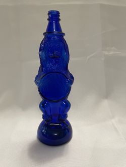 1940’s Maryland Glass Cobalt Blue Poodle Shampoo Bottle
