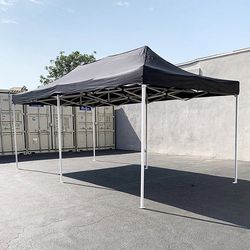 (NEW) $165 Heavy-Duty 10x20 FT Outdoor Ez Pop Up Canopy Party Tent Instant Shades w/ Carry Bag (Black, Red) 