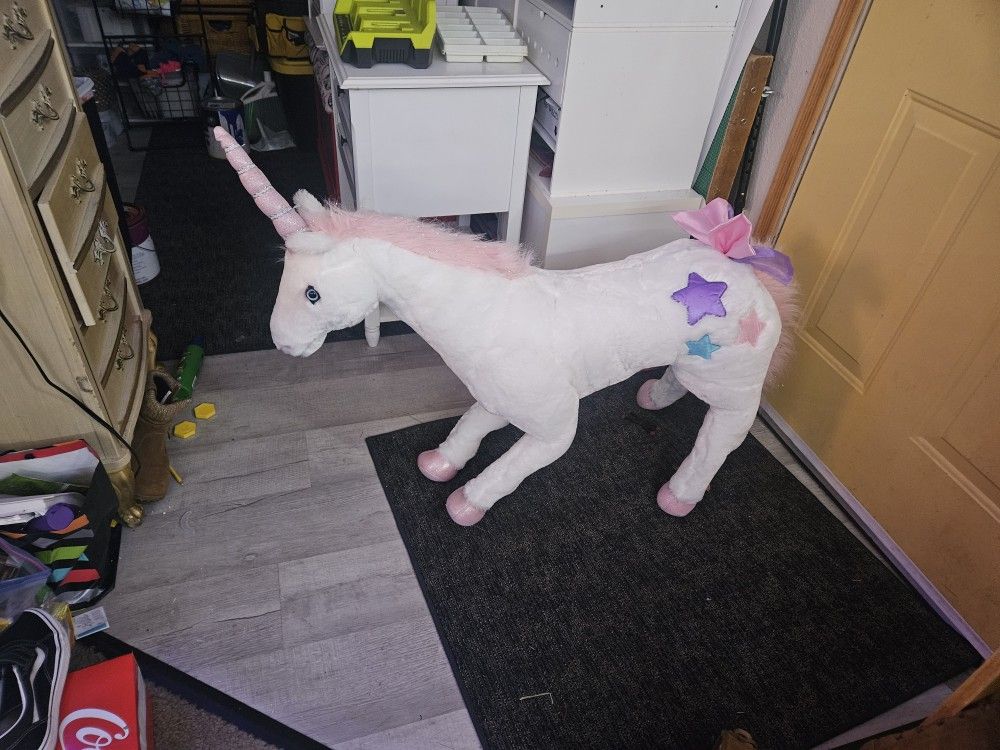 Melissa & Doug Giant Unicorn - Lifelike Plush Stuffed Animal