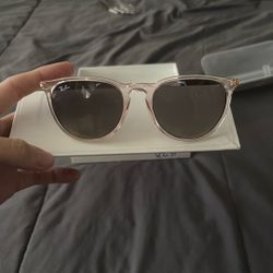 Clear Pink Ray-Ban sunglasses