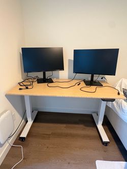 Flexispot stand desk with wheels