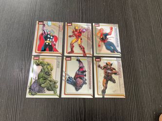 2026 Topps Chrome Marvel cards - Thor, Ironman, Hulk, Wolverine, Captain Marvel