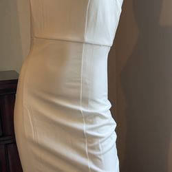 White Halter Dress/New