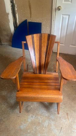 Wood rocking chair