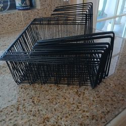 NEW 6 PACK Hanging Under Shelf Storage Basket