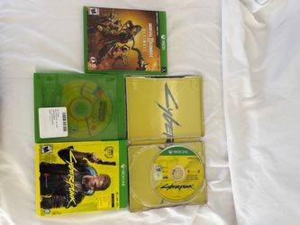 Xbox games bundle. Cyberpunk, Sonic Mania, Mortal Kombat 11