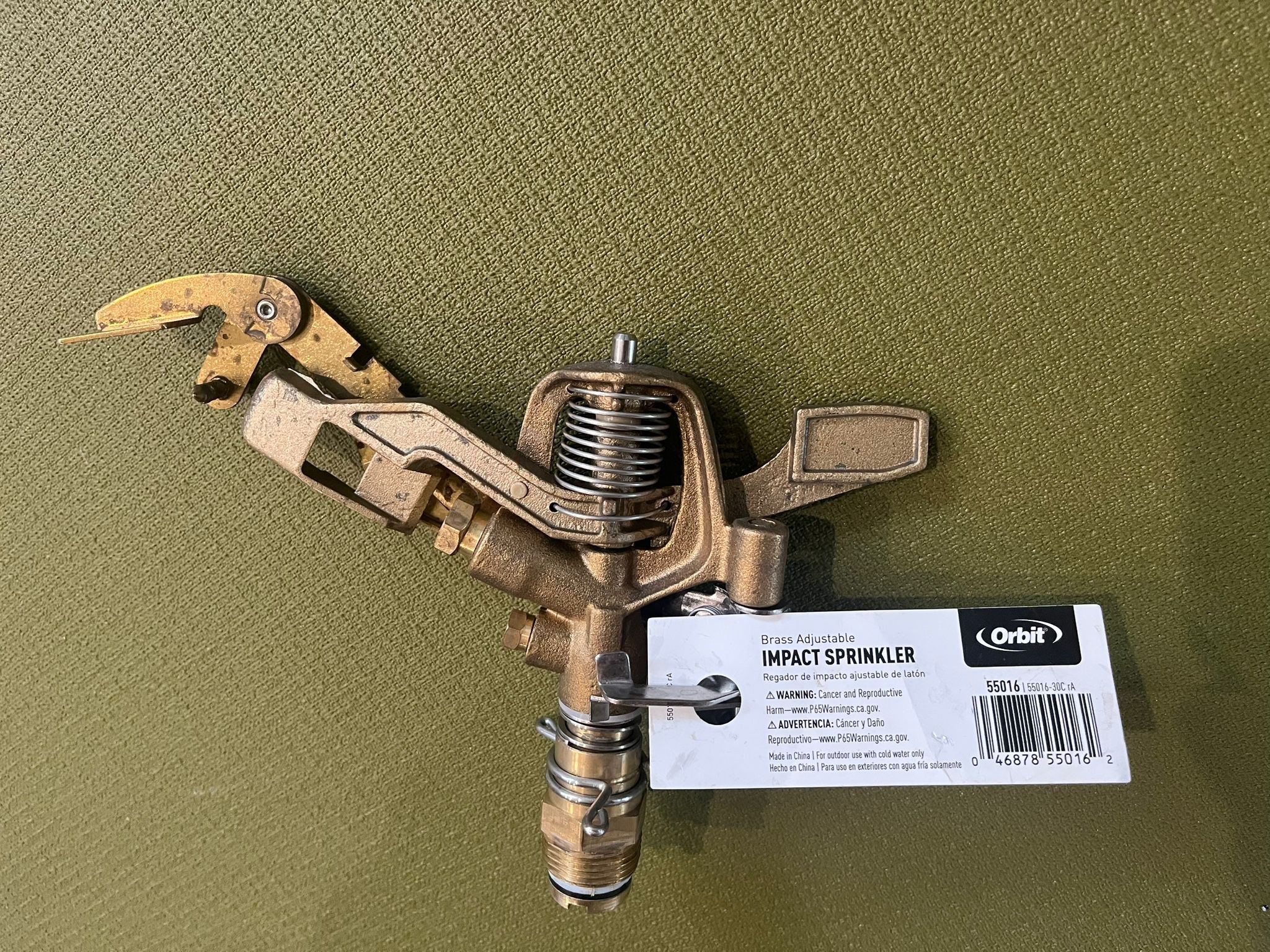 Orbit 55016 3/4" Brass Sprinkler Heads Connection
