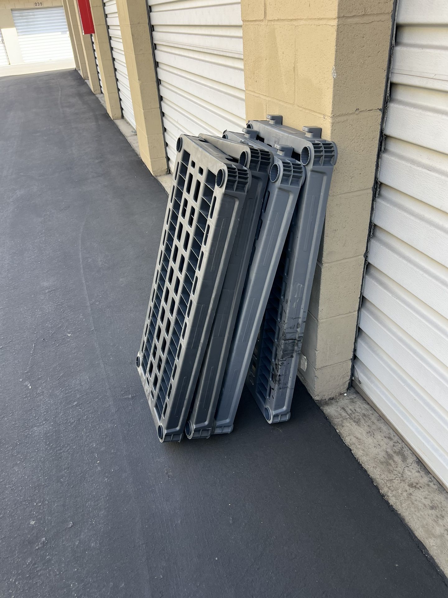 Two Sets Of 5 Tier Shelves