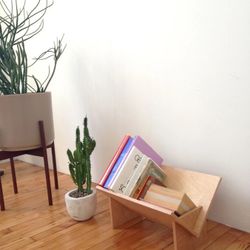 Book Shop Plywood Natural Wood Book Shelf 