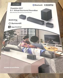 Ultimia Poseidon D60 Surround Soundbar Home Theater System New 
