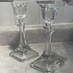 Toscany Crystal Candle Stick Holders 
