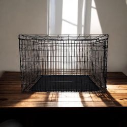 Large Dog Crate, 48 inch, 1-Door, Folding, Wire Dog Kennel with Removable Tray

