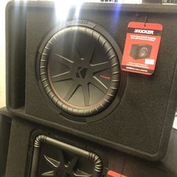 Kicker CompR 12 In Ported Subwoofer Box 
