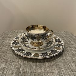 3-piece Tea Set, Bone China, Rosina, England 
