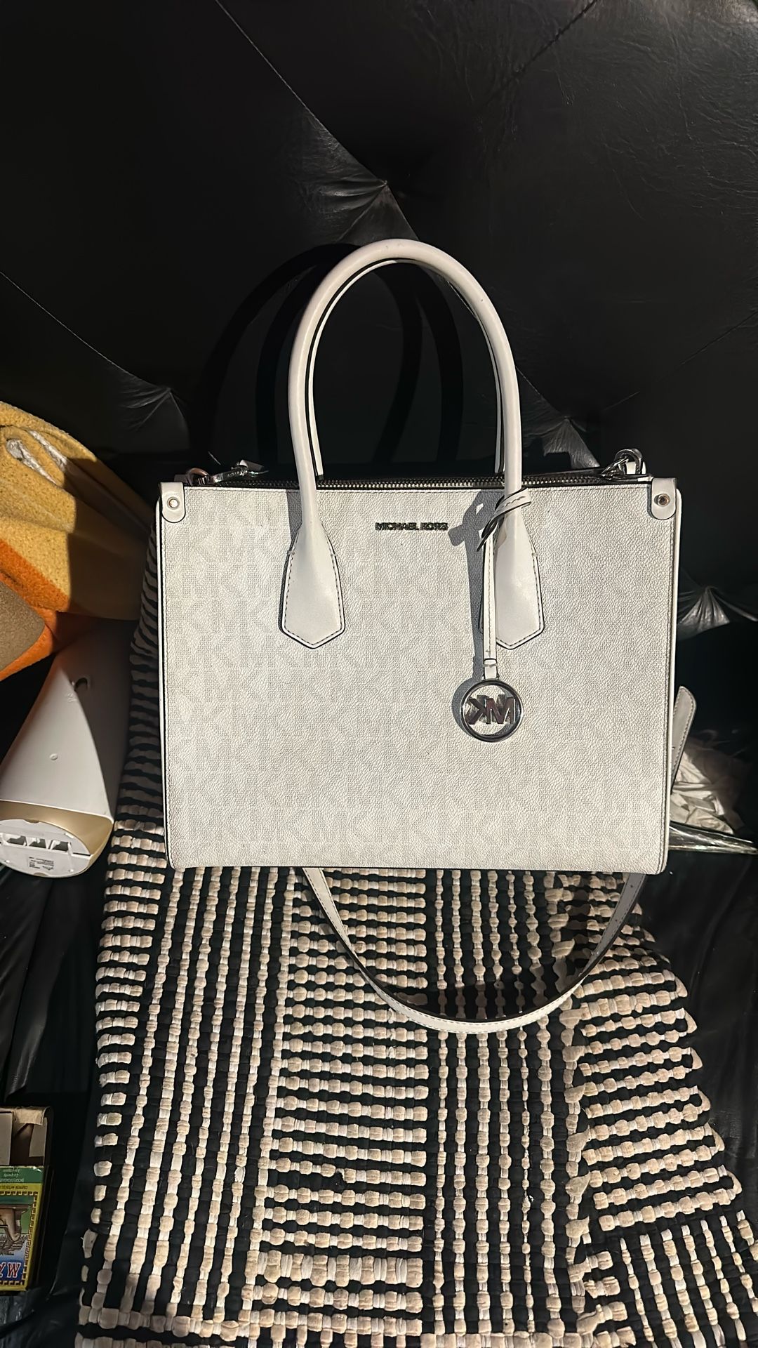 White MK Bag 
