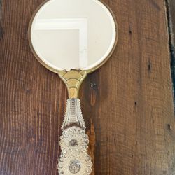 Vintage Hand Mirror, Double  Sided