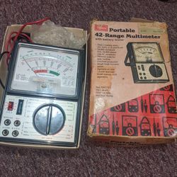 Vintage Sears Multimeter With Battery Tester