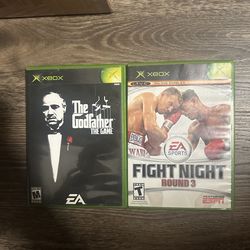 Original Xbox Retro Games Bundle – Godfather + Fight Night Round 3