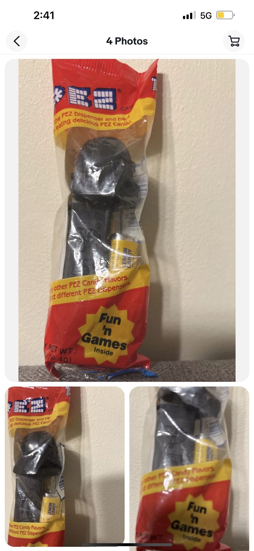 Star Wars 1997 Darth Vader Pezz dispenser brand new sealed in original packaging