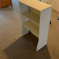 white shelf