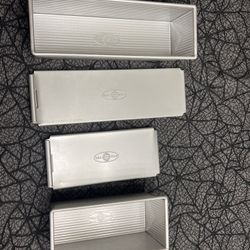 USA Pan Bakeware Aluminized Steel Loaf Pan x2