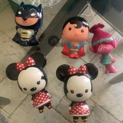 Hallmark DC Comics, Disney, Troll Decoupage Puffy 3D Christmas  Ornament 5 