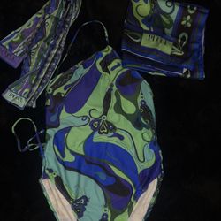 Pucci Blue Swimsuit 