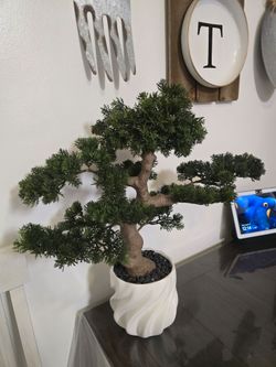 New Decorative Artificial Bonsai Tree 22" H x 23 1/2" W