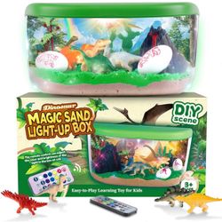 New in box Dinosaur Magic Sand light up box