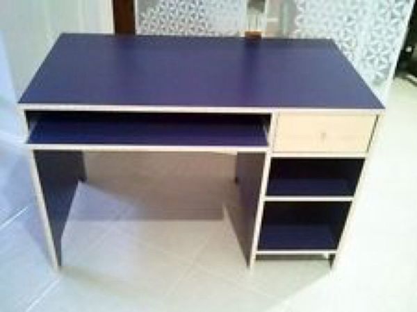 Ikea Blue Robin Computer Desk Matching Shelf A Steal For Sale