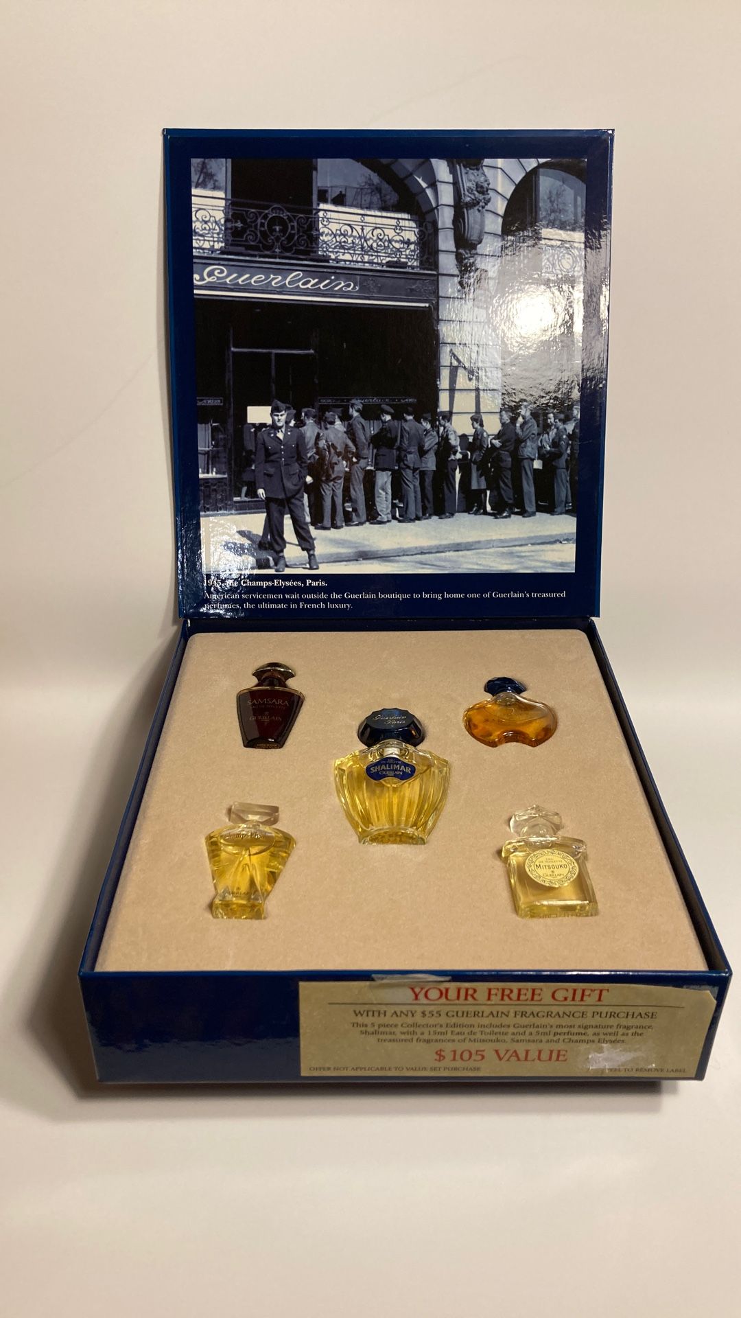 Guerlain Paris Parfums/Fragrances | 5 pieces unused in box | Vintage French Perfume