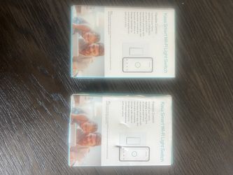 2 TP-Link Kasa Smart Wi-Fi Light Switches – Model HS200 (New in Box)