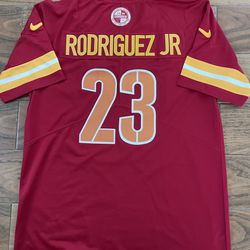 Commanders Christian Rodriguez Jersey Red Yellow 