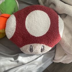 super mario mushroom pillow