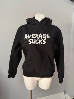 Black “Average Sucks” Hoodie