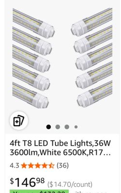 LED Tube Lights,36W 3600lm,White