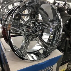 VROCK. 22x12. CHROME WHEELS. 6x139. 6x135.