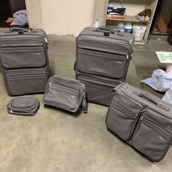 Luggage- 5 Piece Set Of Delsey Suitcases 