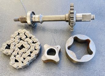 Brute Force Teryx 750 Oil Pump Shaft Gear Chain Rotors