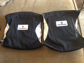 New 2 male dog belly bands for leg lifting