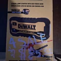 Dewalt Portable Jumper Box And TCL Tablet  