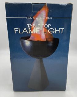 Table Top 3D Flame Light Realistic Fire Effect (Like New - Tested- Working)