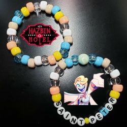 Hazbin Hotel: Saint Peter Bracelet Set (Handmade)