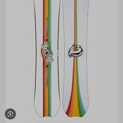 Snowboard + Bindings + Travel Bag Bundle (Used Once – Like New)