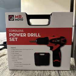 Mr Moto Cordless Power Drill Set